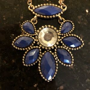 Jcrew long blue necklace